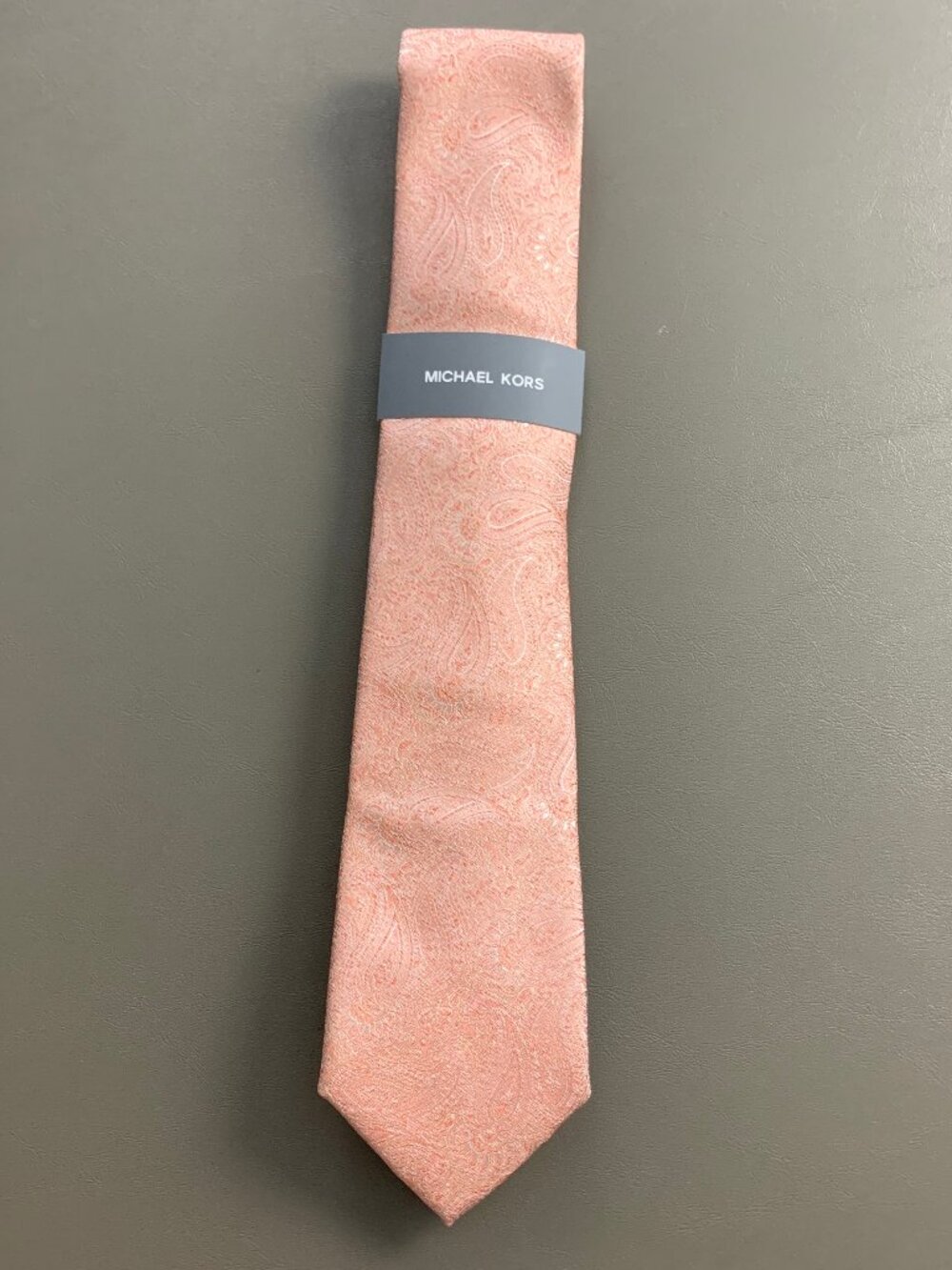 Michael Kors Men's 3.25'' Silk Blend Neck Tie, Orange Derringer Paisley, OS